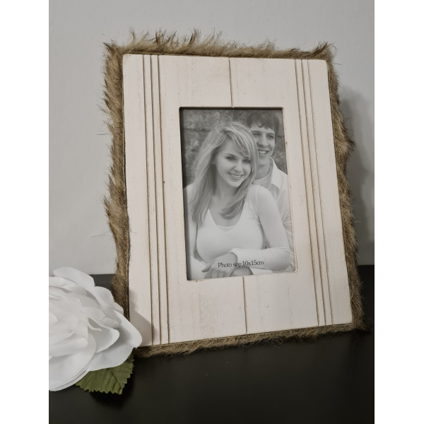 fotolijst met pluche rand